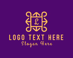 Gold And Purple - Luxury Fancy Home Decor logo design