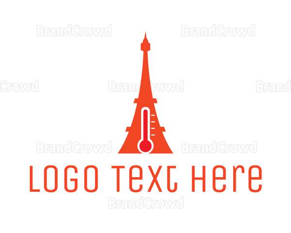 Hot Eiffel Tower Logo