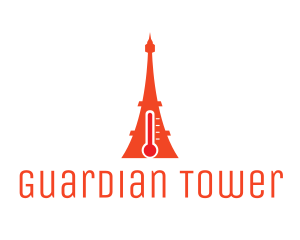 Hot Eiffel Tower logo design