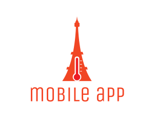 Heat - Hot Eiffel Tower logo design