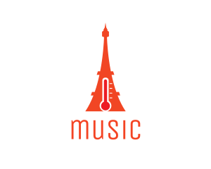 Celsius - Hot Eiffel Tower logo design