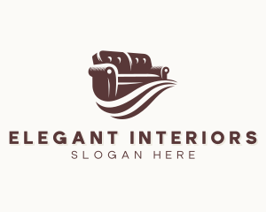 Upholstery Sofa Furniture logo design