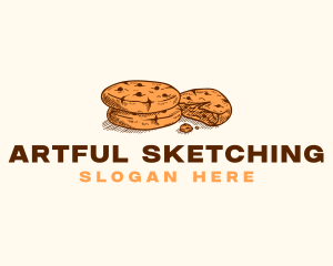 Chocolate Cookies Dessert logo design