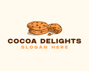 Chocolate Cookies Dessert logo design