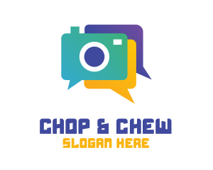 Colorful Camera Chat Logo