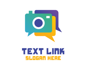 Sms - Colorful Camera Chat logo design