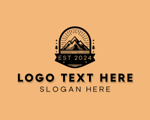 Summit - Outdoor Mountain Hiker logo design