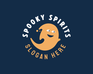Spooky Ghost Cartoon logo design