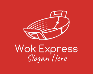 Chinese Wok Pan logo design