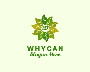 Tea - Plant Leaves Organic Farming logo design