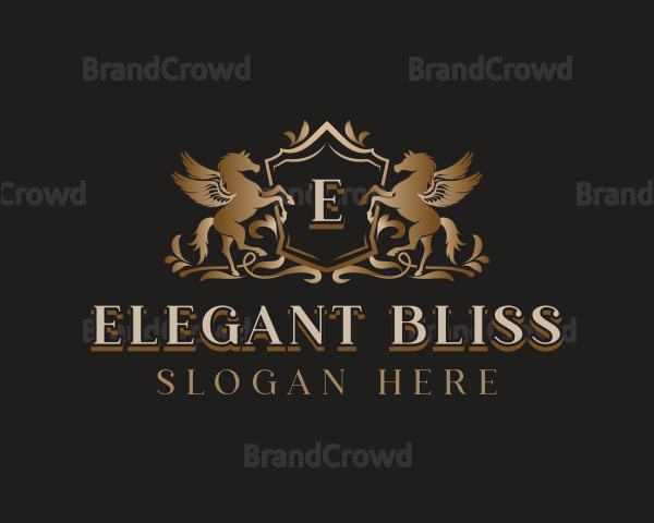 Luxury Shield Pegasus Logo