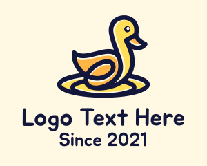 Poultry - Yellow Duck Toy logo design