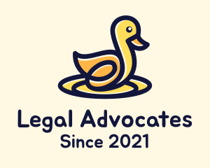 Modern - Yellow Duck Toy logo design