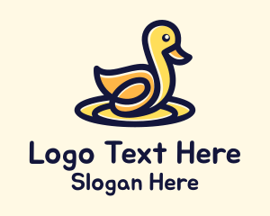 Yellow Duck Toy  Logo
