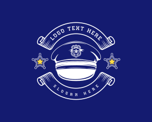 Handcuffs - Police Academy Hat logo design