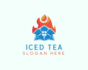 Ice Fire House logo design