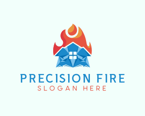 Ice Fire House logo design