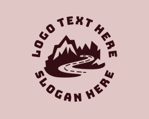 Hiking - Mountain Travel Adventure logo design