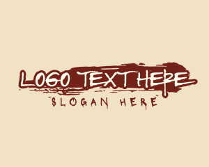 Texture - Bloody Paint Company logo design