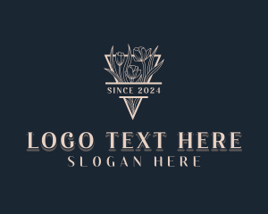 Stylish - Tulip Floral Garden logo design