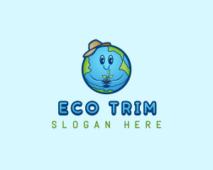 Earth Eco Plant logo design