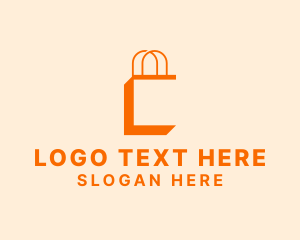 Shopping Bag - Mall Bag Letter C logo design