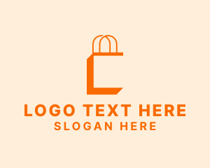 Mall - Mall Bag Letter C logo design