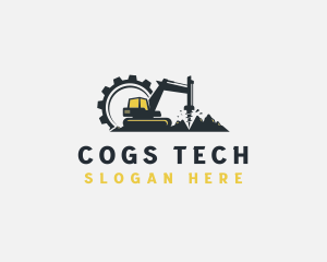 Cogs - Industrial Mountain Drill Machinery logo design