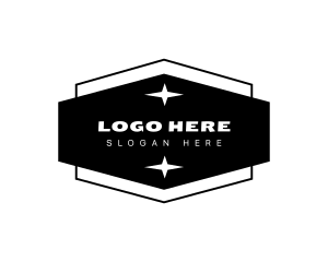 Scent - Retro Hexagon Business Star logo design