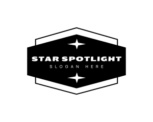 Retro Hexagon Business Star logo design