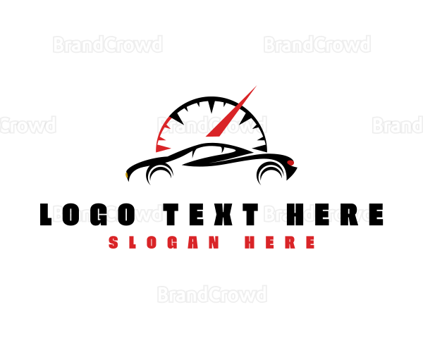 Speedometer Race Car Logo