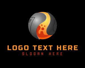 Magma - Futuristic Industrial Robotics logo design