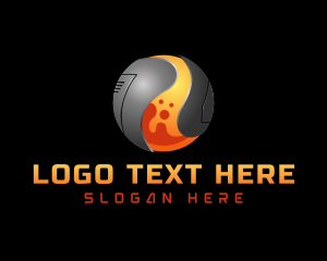 3d - 3D Futuristic Sphere logo design