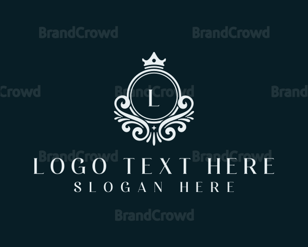 Ornamental Crown Tiara Logo