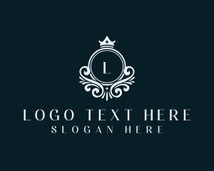 Fashion - Ornamental Crown Tiara logo design
