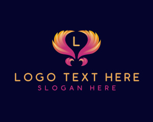 Angel - Religious Angel Wings logo design