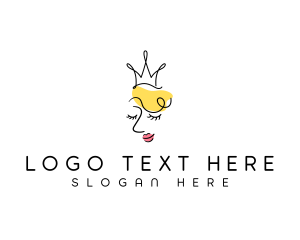 Sleep - Sleeping Beauty Queen logo design