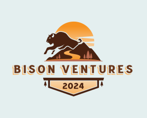 Bison - Mountain Forest Bison logo design