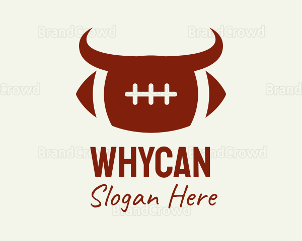 Bull Football Team Logo
