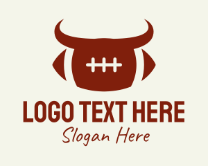 Horns - Bull Football Team logo design
