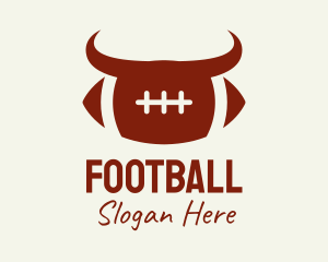 Bull Football Team logo design