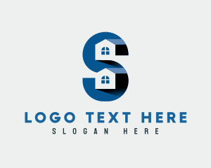 Residential - Residential Housing Letter S logo design