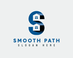 Residential Housing Letter S logo design