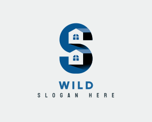 Home - Residential Housing Letter S logo design