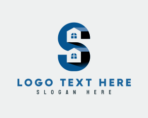Residential Housing Letter S Logo
