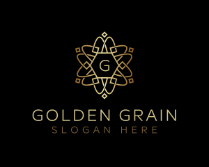 Golden Celtic Ornament logo design