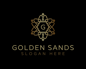 Golden Celtic Ornament logo design