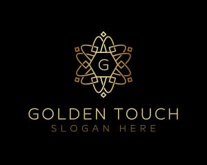 Golden Celtic Ornament logo design