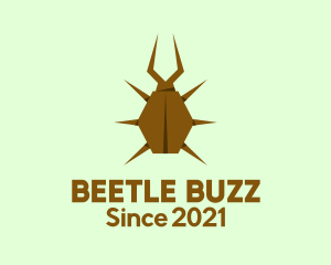 Beetle Insect Origami logo design