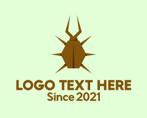Pesticide - Beetle Insect Origami logo design